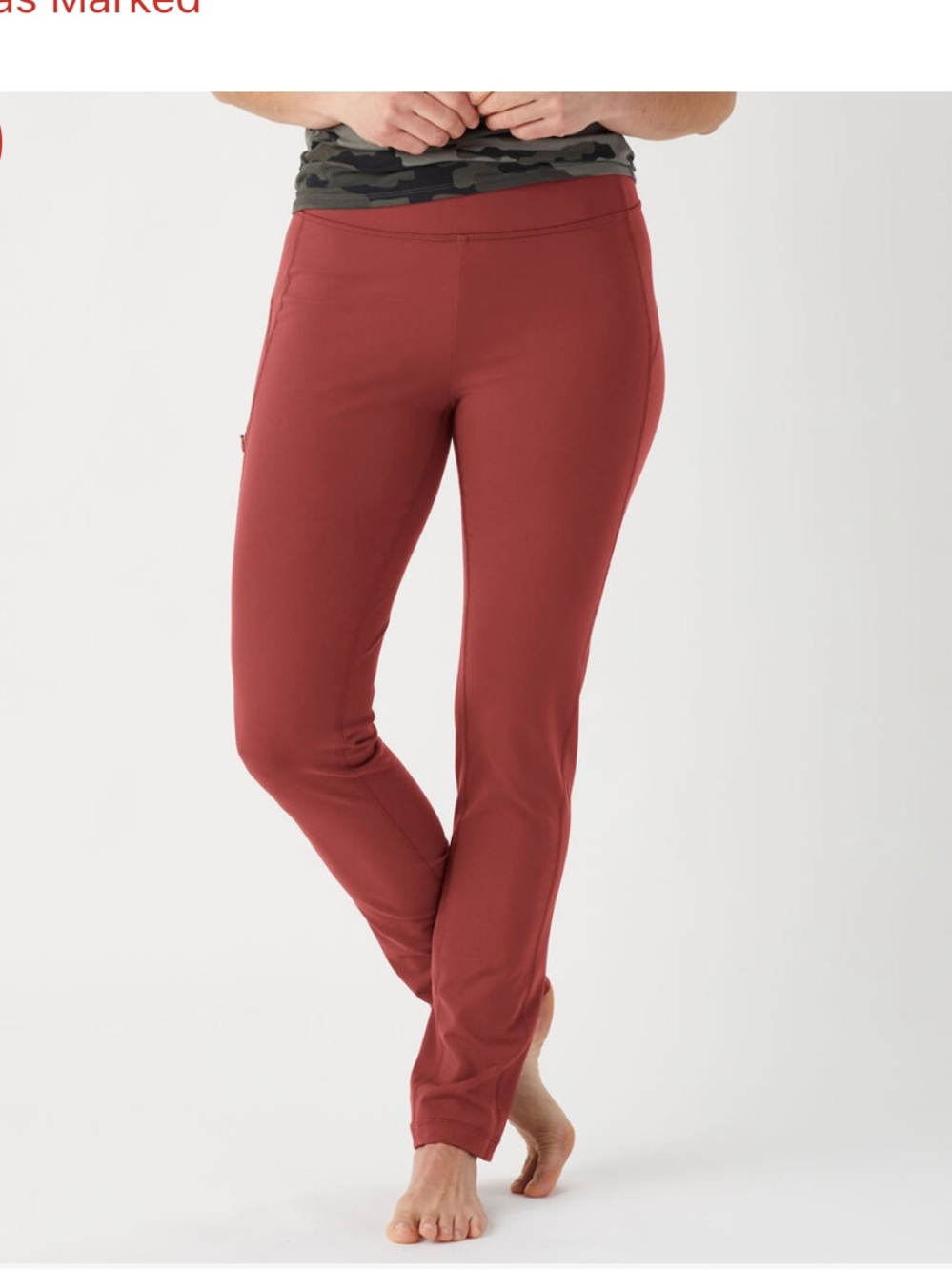 Duluth Trading Co. Noga Classic Rust Slim Leg Pants size large 31 inseam